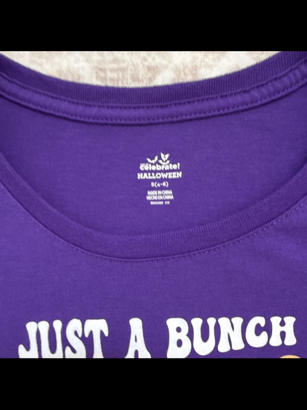 Disney Halloween “Just a Bunch of Hocus Pocus” Purple Graphic T-Shirt Medium - Picture 2 of 5